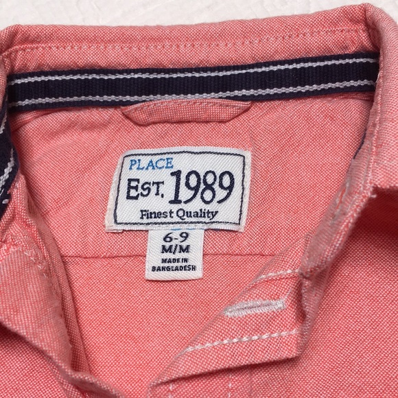 6-9m (5/$20) Peachy Cotton Shirt by 1989 Place - Picture 6 of 11